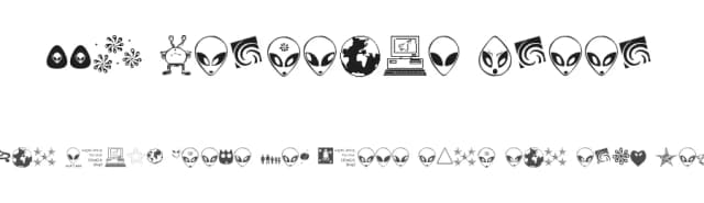 001 Starship Gamma by Yellowyellow — Dingbats Font