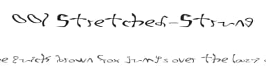 001 Stretched-Strung by Yellowyellow — Script Handwritten Font — thumbnail 1