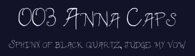 003 Anna Caps by Jane Bond — Script Handwritten Font — thumbnail 2