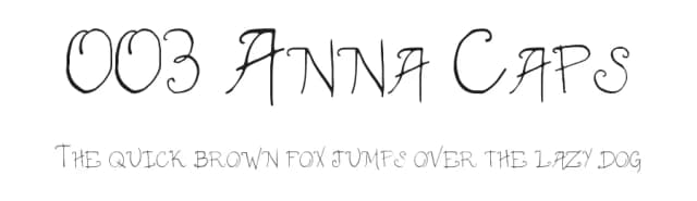 003 Anna Caps by Jane Bond — Script Handwritten Font
