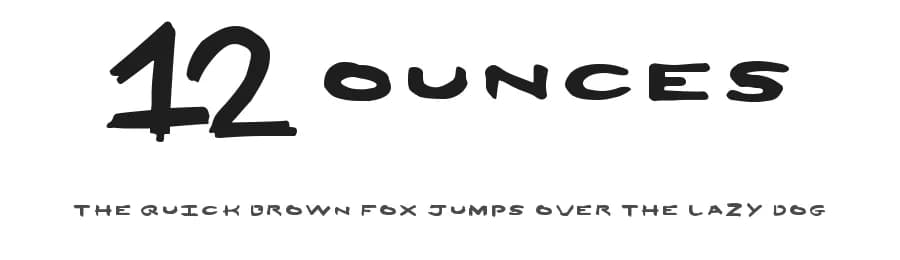 12 Ounces by Xerographer Fonts — Script Handwritten Font