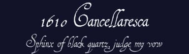 1610 Cancellaresca by GLC Foundry — Script Handwritten Font — thumbnail 2