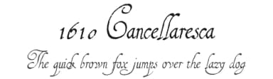 1610 Cancellaresca by GLC Foundry — Script Handwritten Font — thumbnail 1