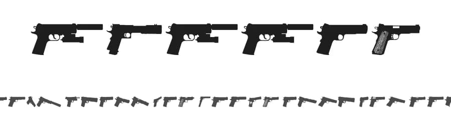 1911's by Iconian Fonts — Dingbats Font