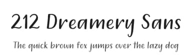 212 Dreamery Sans by 212 fonts — Script Handwritten Font — thumbnail 1