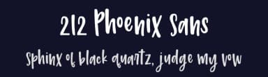 212 Phoenix Sans by 212 fonts — Script Handwritten Font — thumbnail 2