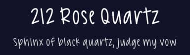 212 Rose Quartz by 212 fonts — Script Handwritten Font — thumbnail 2