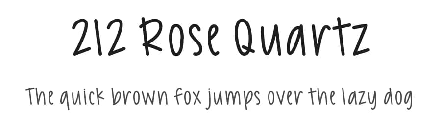 212 Rose Quartz by 212 fonts — Script Handwritten Font — preview 1