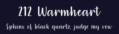 212 Warmheart by 212 fonts — Script Handwritten Font — thumbnail 2
