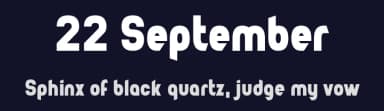 22 September by Chequered Ink — Sans Serif Font — thumbnail 2