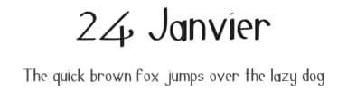 24 Janvier by -arnaud- — Script Handwritten Font — thumbnail 1