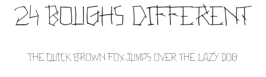 24 Boughs Different by Poemhaiku — Script Handwritten Font