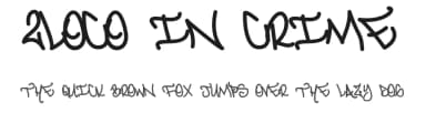 2Loco In Crime by CrazeCo.com.au — Script Handwritten Font — thumbnail 1