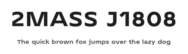 2MASS J1808 by Igor Kosinsky — Sans Serif Font