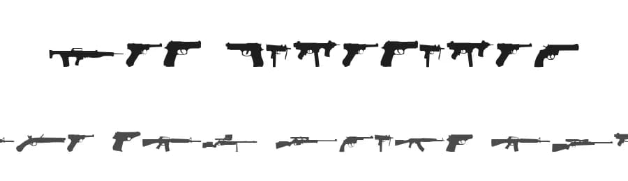 2nd Amendment by Iconian Fonts — Dingbats Font