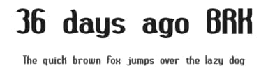 36 days ago BRK by Ænigma — Sans Serif Font — thumbnail 1