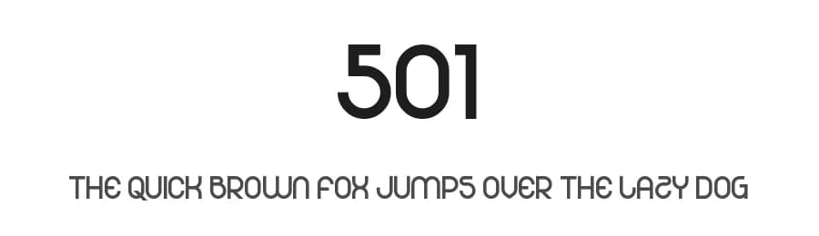 501 by Chequered Ink — Sans Serif Font