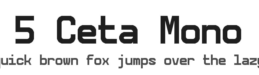 5 Ceta Mono by Winter Design Studio — Sans Serif Font