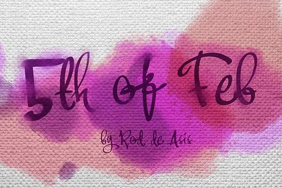 5th of Feb Font by Rodi.de.Artist.com — Script Handwritten Font