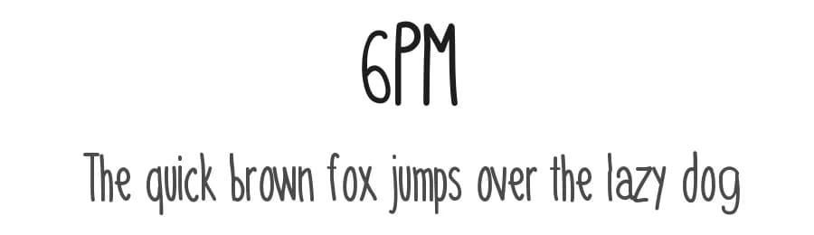 6PM by Tami Vu — Script Handwritten Font