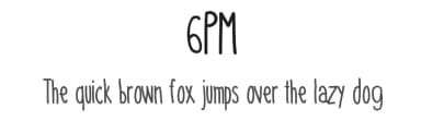 6PM by Tami Vu — Script Handwritten Font — thumbnail 1