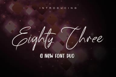 83 Script Font by beeart009 — Script Handwritten Font — thumbnail 1