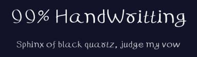 99% HandWritting by Habib Shaikh — Script Handwritten Font — thumbnail 2