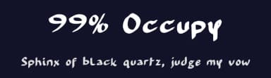 99% Occupy by Fontarium a division of SWMCA Brands & Holding LLC. — Script Handwritten Font — thumbnail 2