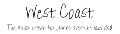 West Coast by FontPanda — Script Handwritten Font — thumbnail 1