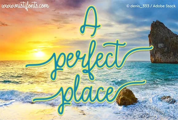 A Perfect Place Font by Misti — Script Handwritten Font
