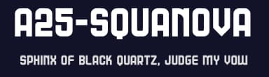 A25-Squanova by Angoes25 — Sans Serif Font — thumbnail 2