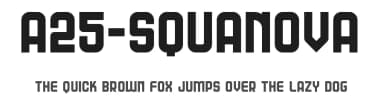 A25-Squanova by Angoes25 — Sans Serif Font — thumbnail 1