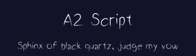 A2 Script by Matěj Hofman — Script Handwritten Font — thumbnail 2
