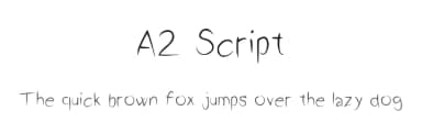 A2 Script by Matěj Hofman — Script Handwritten Font — thumbnail 1