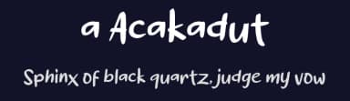 a Acakadut by wepfont.com — Script Handwritten Font — thumbnail 2