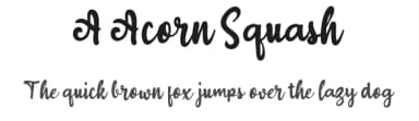 A Acorn Squash by wepfont.com — Script Handwritten Font — thumbnail 1