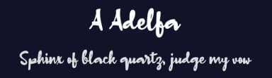 A Adelfa by wepfont.com — Script Handwritten Font — thumbnail 2