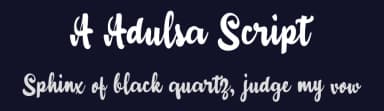 A Adulsa Script by wepfont.com — Script Handwritten Font — thumbnail 2