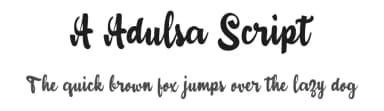 A Adulsa Script by wepfont.com — Script Handwritten Font — thumbnail 1