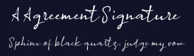 A Agreement Signature by wepfont.com — Script Handwritten Font — thumbnail 2
