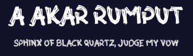 A Akar Rumput by wepfont.com — Script Handwritten Font — thumbnail 2