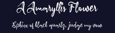 A Amaryllis Flower by wepfont.com — Script Handwritten Font — thumbnail 2