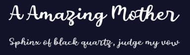 A Amazing Mother by wepfont.com — Script Handwritten Font — thumbnail 2