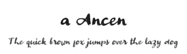 a Ancen by wepfont.com — Script Handwritten Font — thumbnail 1