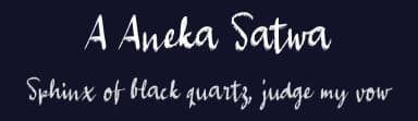 A Aneka Satwa by wepfont.com — Script Handwritten Font — thumbnail 2