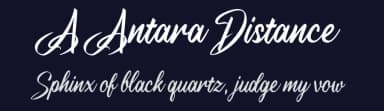 A Antara Distance by wepfont.com — Script Handwritten Font — thumbnail 2