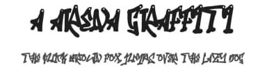 A Arena Graffiti by wepfont.com — Script Handwritten Font — thumbnail 1