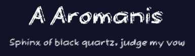 A Aromanis by wepfont.com — Script Handwritten Font — thumbnail 2