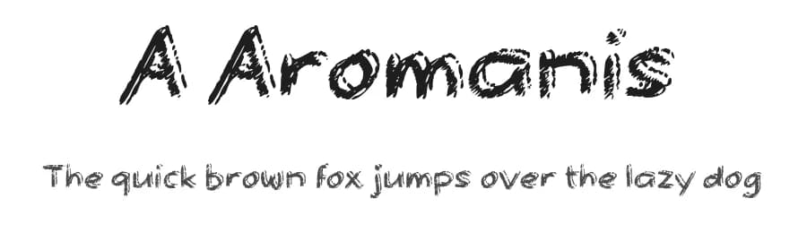 A Aromanis by wepfont.com — Script Handwritten Font
