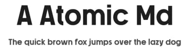 A Atomic Md by wepfont.com — Sans Serif Font — thumbnail 1